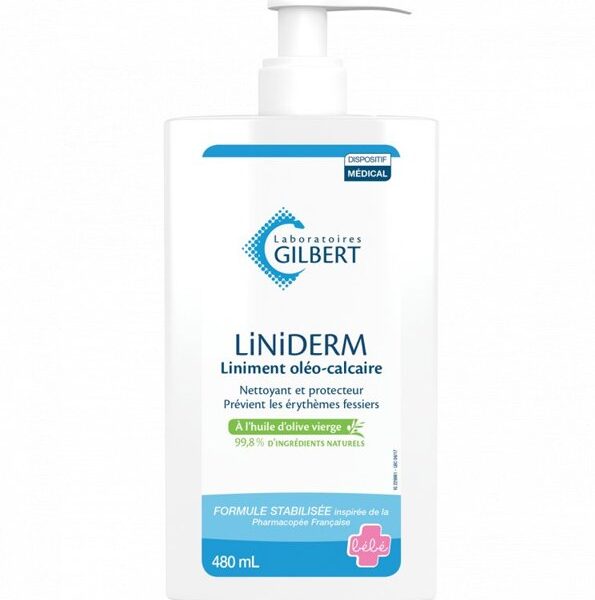 Gilbert Liniderm Liniment Oléo-Calcaire Flacon-Pompe - 480 ml