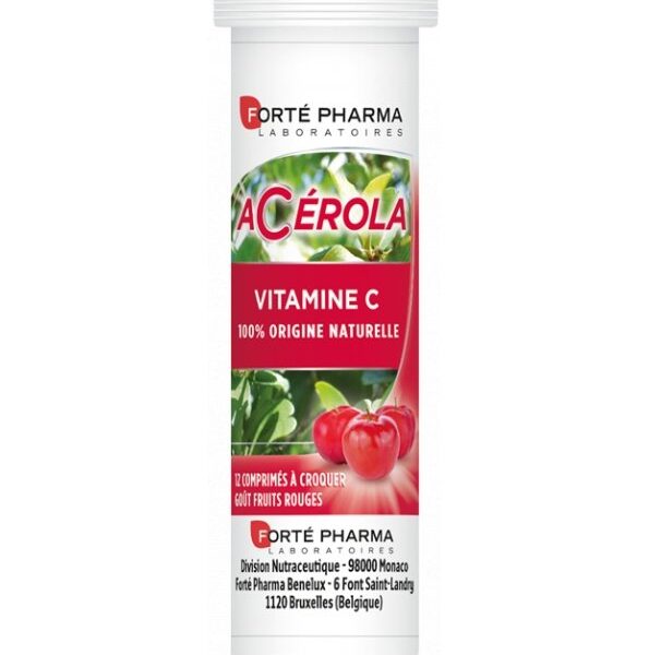 Forté Pharma Acérola Vitamine C - 12 Comprimés
