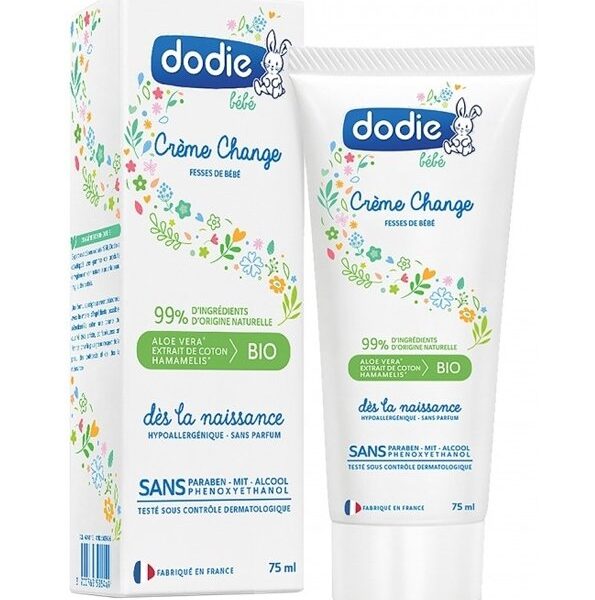 Dodie - Crème de change sans parfum - 75 ml