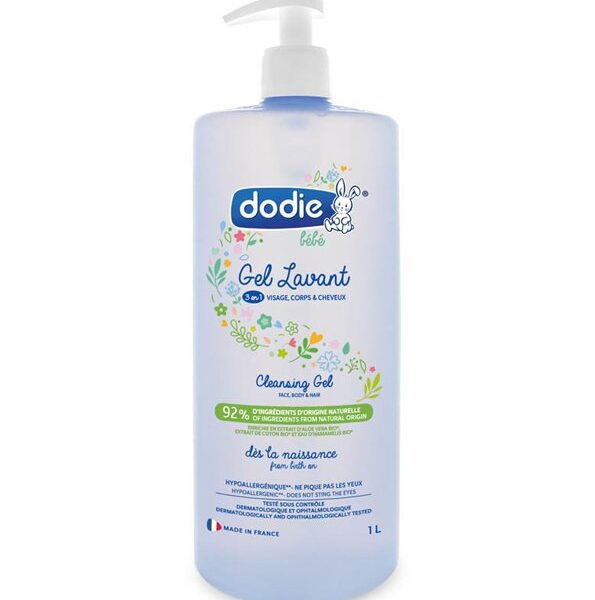 Dodie - Gel lavant 3 en 1 flacon Pompe - 1 L