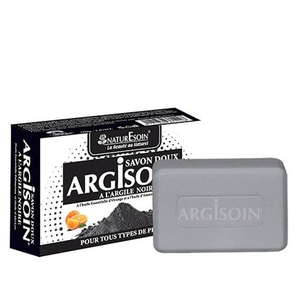 NaturEsoin Argisoin Savon à l'Argile Noire- 125 G