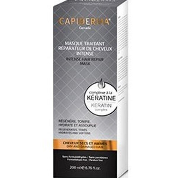 Capiderma - Masque Traitant Réparateur de Cheveux Intense à la Kératine - 200 ml