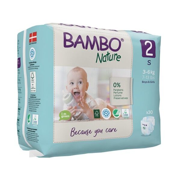 Bambo Nature 2. couches S 3-6kg/30un