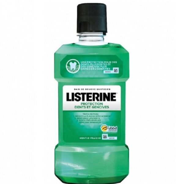 LISTERINE BAIN DE BOUCHE PROTECTION DENTS ET GENCIVES 250ML
